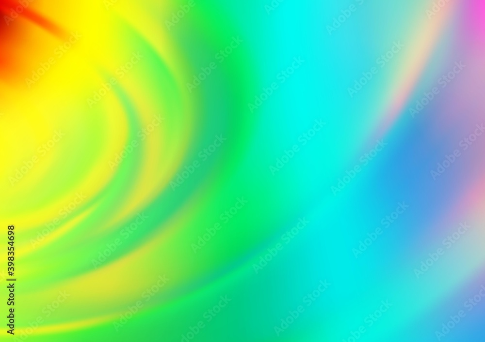 Obraz premium Light Multicolor, Rainbow vector modern elegant background. A completely new color illustration in a bokeh style. A completely new template for your design.