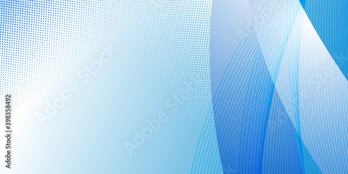 Blue White Gradient Abstract Background with blank space for text. Blue white corporate business presentation background