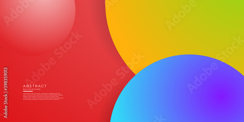 Amazing abstract vector 3D colorful balls illustration template for poster, flyer, magazine, journal, brochure, book cover. Corporate web site landing page minimal background and banner design layout