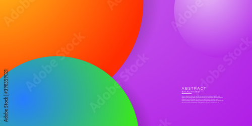 Colorful abstract geometric circle background. Liquid dynamic gradient waves. Fluid marble texture. Modern covers set.