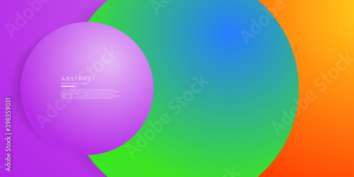 Trendy simple circle color gradient abstract background with dynamic wave line effect. Vector Illustration For Wallpaper, Banner, Background, Card, Book Illustration, landing page