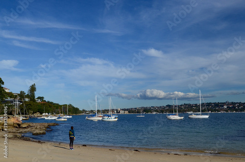 Photography boats in the harbor