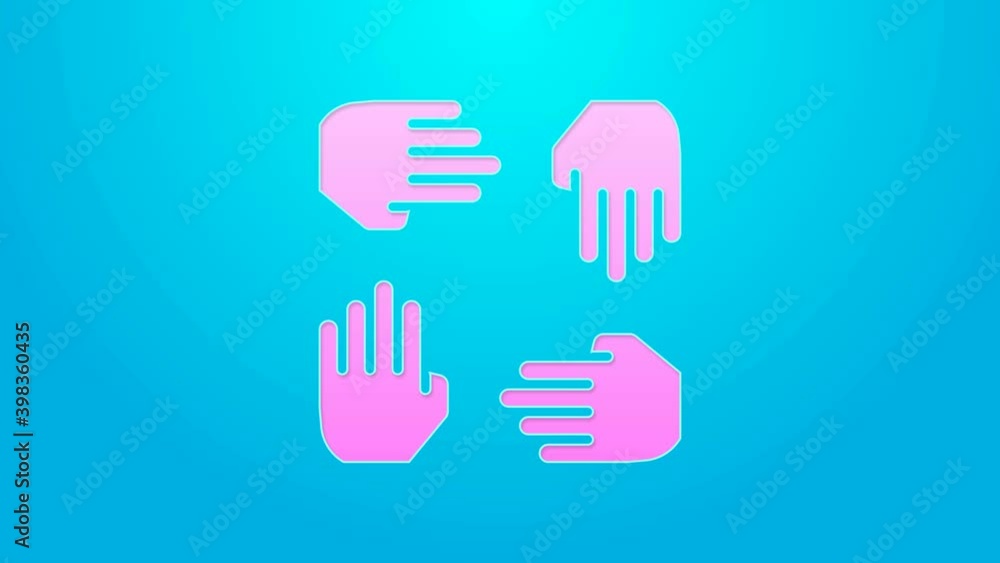 Pink line Project team base icon isolated on blue background. Business analysis and planning, consulting, team work, project management. Developers. 4K Video motion graphic animation Pink line Project team base icon isolated on blue background. Business analysis and planning, consulting, team work, project management. Developers. 4K Video motion graphic animation