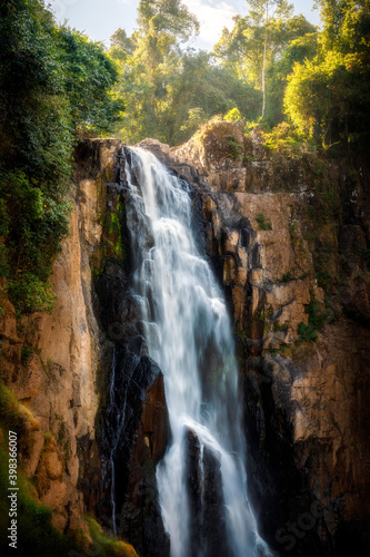 Long exposure shot of waterfall.