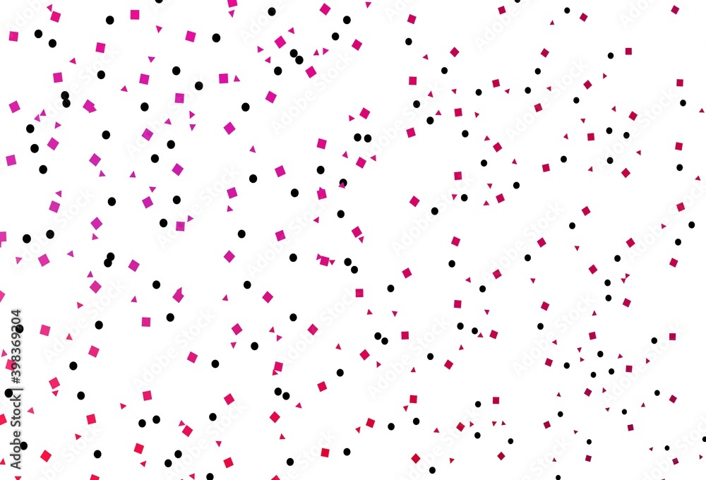 Light Purple, Pink vector texture in poly style with circles, cubes. Light Purple, Pink vector texture in poly style with circles, cubes.