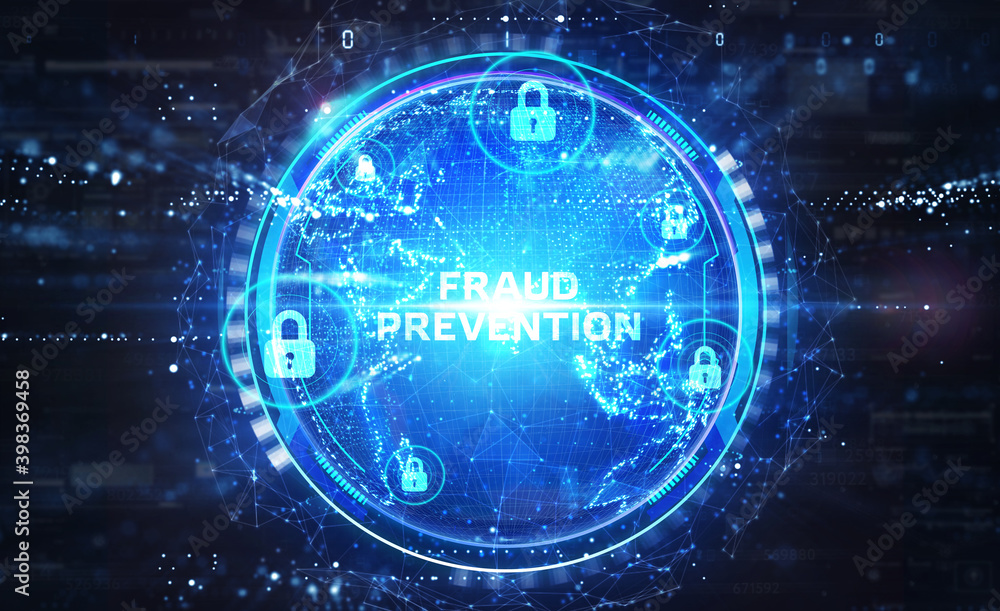 Cyber security data protection business technology privacy concept. Fraud prevention