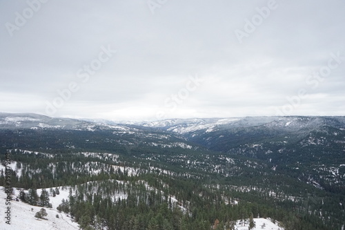 Blue Mountain Range in the Winter