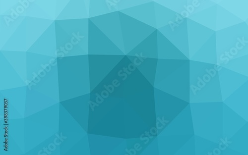 Light BLUE vector polygonal background. Geometric illustration in Origami style with gradient. Completely new template for your business design.