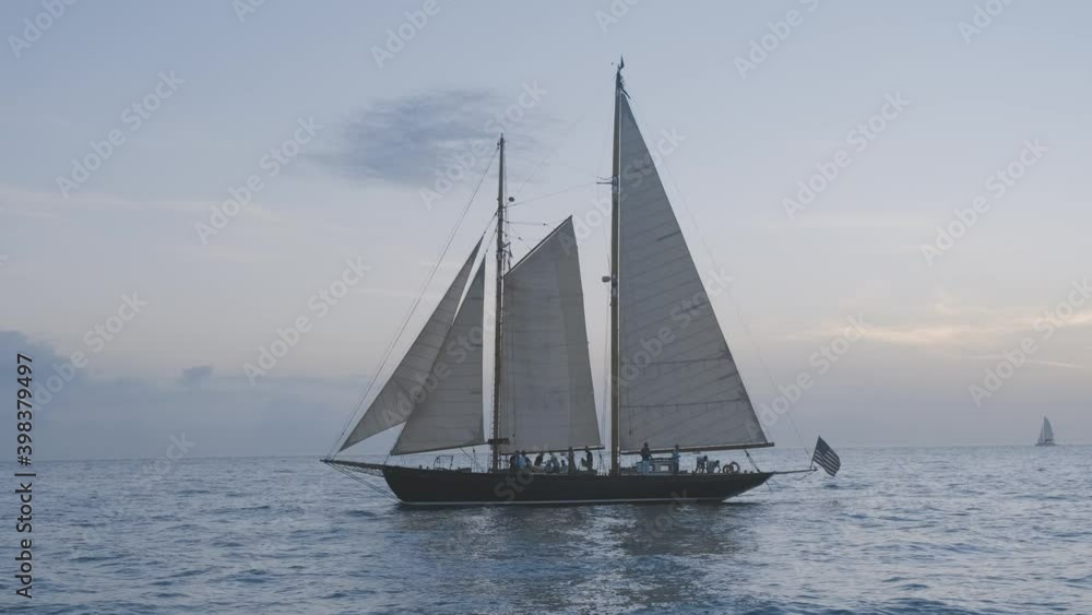 sailing boat in the sea sailing boat in the sea