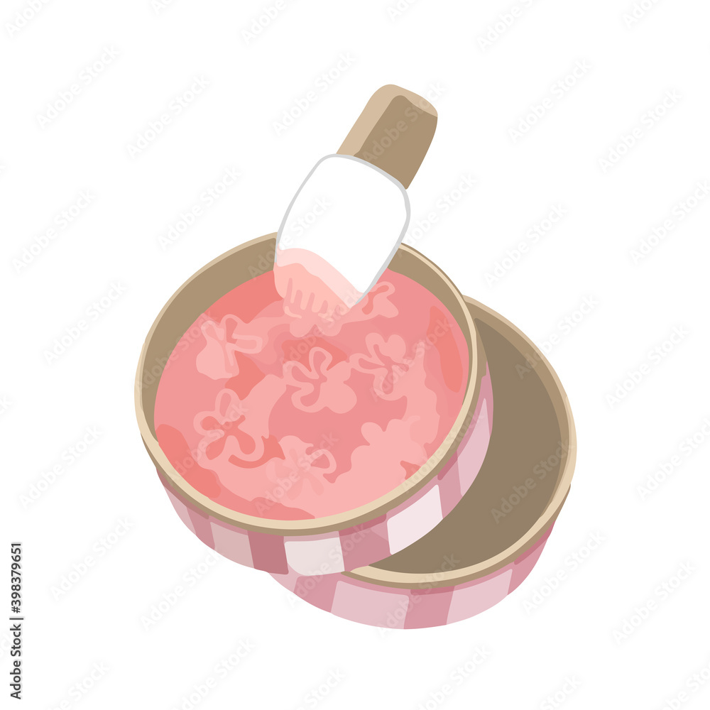 チーク 頬紅 ブラシのイラスト Stock Vector Adobe Stock