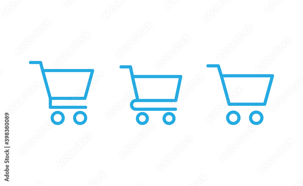 Shop cart icons collection. Supermarket trolley. E-commerce symbol. Online shopping. Shop cart icons collection. Supermarket trolley. E-commerce symbol. Online shopping.