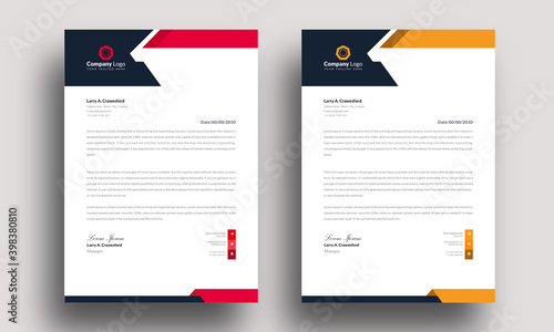 modern design template professional mordent letterhead template design creative clean business letterhead concept design