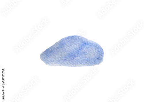 watercolor blue cloud vectors isolated on white background ep03
