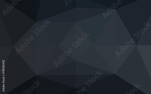 Dark Black vector blurry triangle template. Colorful abstract illustration with gradient. The best triangular design for your business.