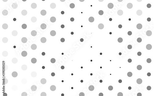 Light Silver, Gray vector backdrop with dots. Blurred bubbles on abstract background with colorful gradient. Pattern for ads, booklets.