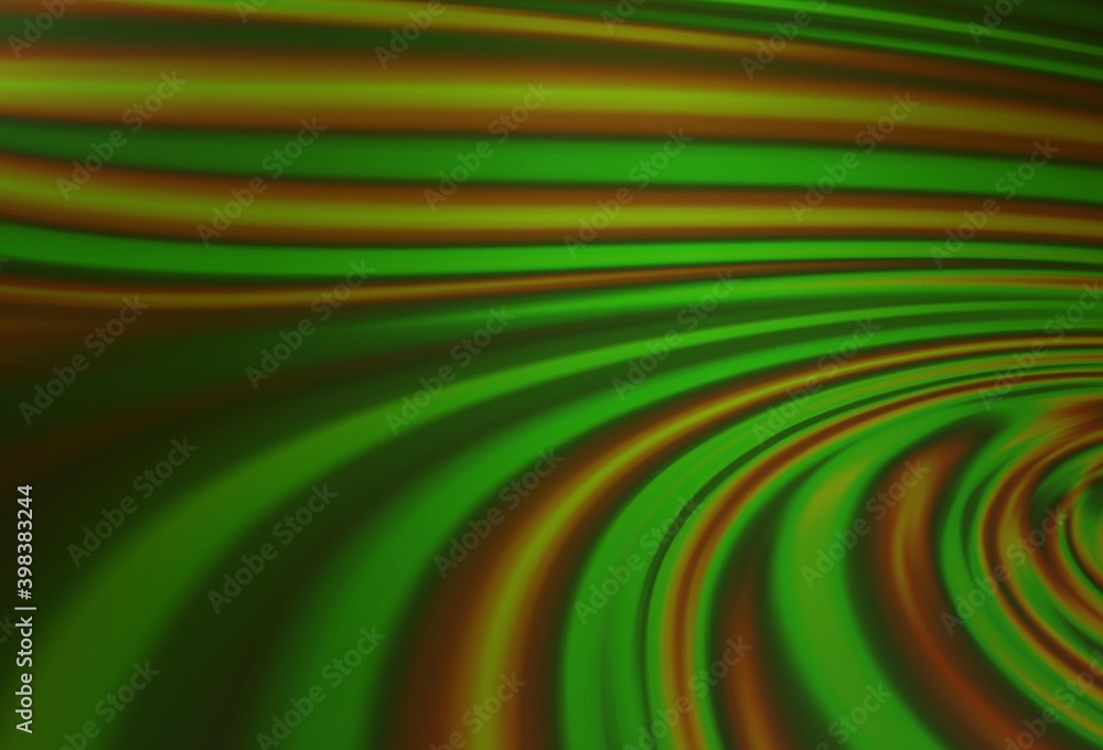 Light Green vector pattern with liquid shapes. Light Green vector pattern with liquid shapes.