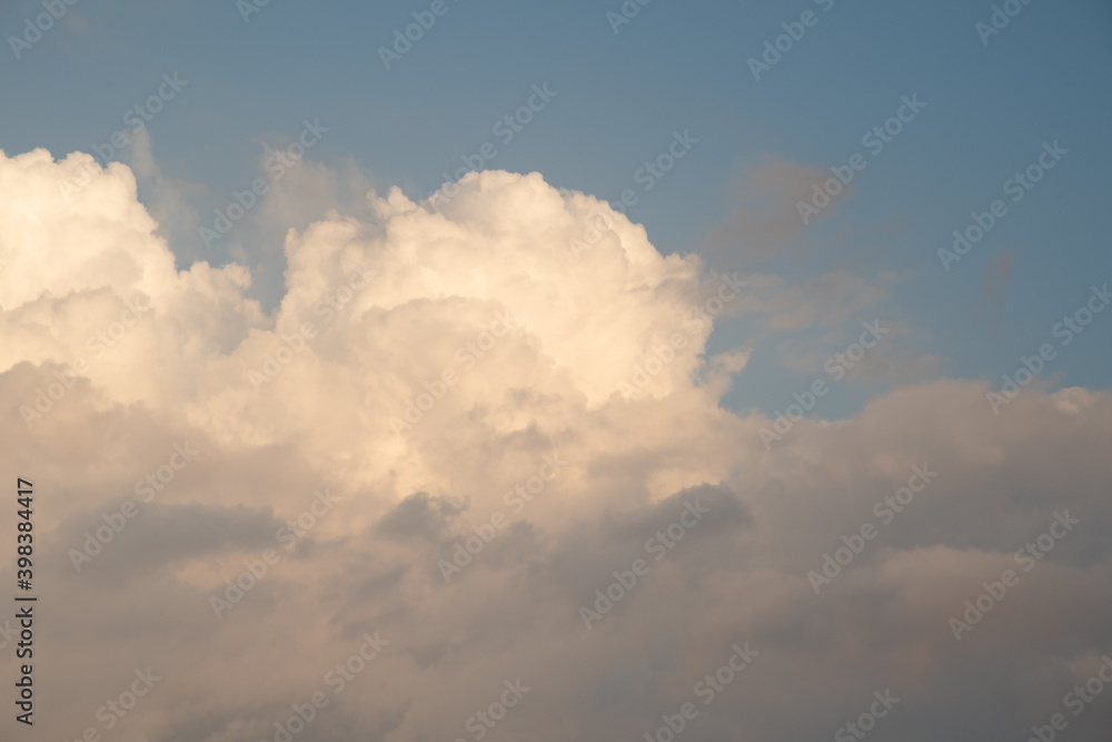 Beautiful sky background. Light blue sky with dramatic orang, pink, and gray clouds. Perfect for sky replacement. High quality photo Beautiful sky background. Light blue sky with dramatic orang, pink, and gray clouds. Perfect for sky replacement. High quality photo