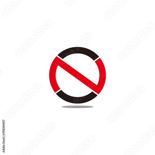 Free Download letter n circle geometric simple design logo vector - GFXLoad