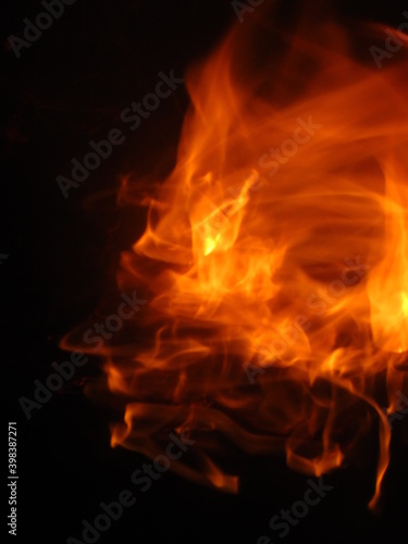 fire in the fireplace © Mayakrishnan