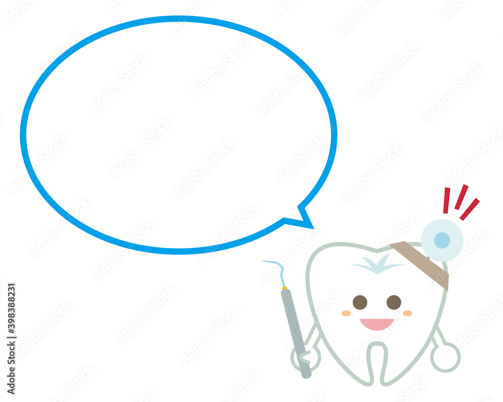 Tooth character illustration. Dentist . dental clinic Tooth character illustration. Dentist . dental clinic