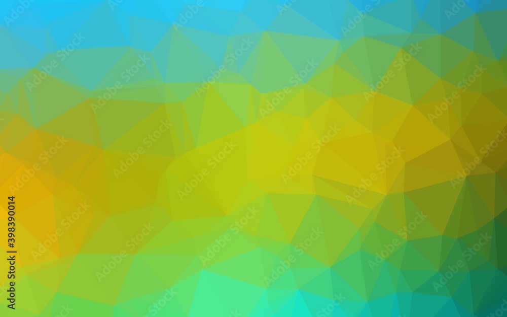 Light Blue, Yellow vector low poly layout. An elegant bright illustration with gradient. Completely new design for your business.
