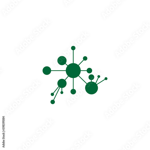 Molecule symbol logo template vector illustration design