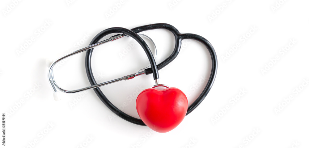 Red heart and a stethoscope on white background. Medical stethoscope and red heart on white background. Healthy Living Concept. Healthcare and Medicine concept. Red heart and a stethoscope on white background. Medical stethoscope and red heart on white background. Healthy Living Concept. Healthcare and Medicine concept.