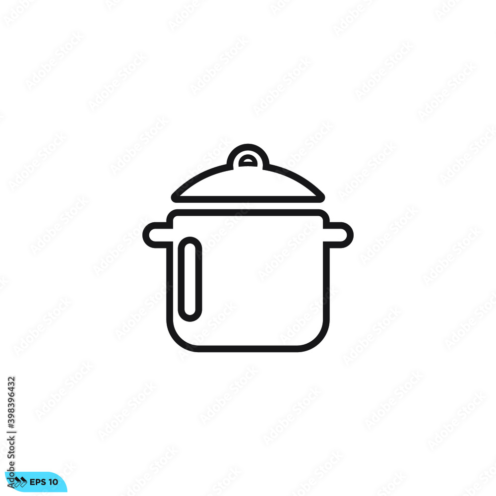 Icon vector graphic of pan Icon vector graphic of pan