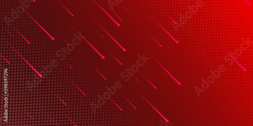 Vector abstract red game background. Modern concept of red paper art style, banner. Vector illustration design for presentation, banner, cover, web, flyer, card, poster, game, texture, slide, magazine