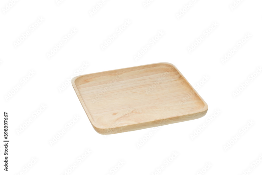 Rejection of plastic concept. Empty Wooden plate isolated on white background. Rejection of plastic concept. Empty Wooden plate isolated on white background.