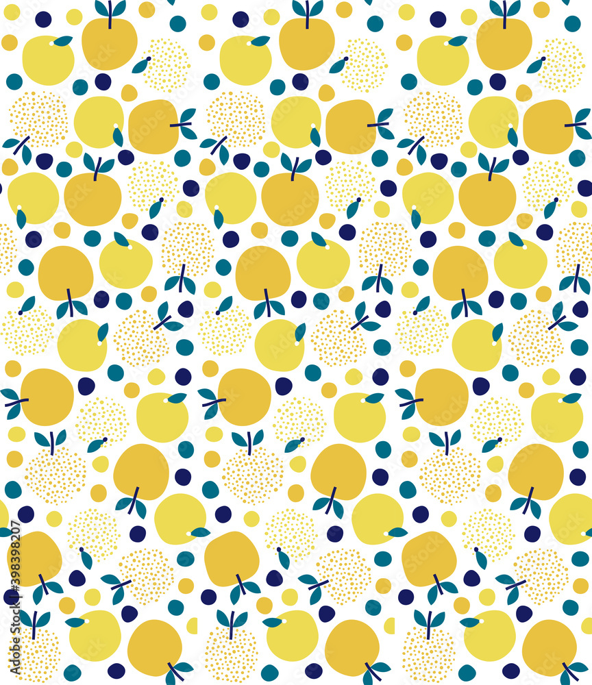 テキスタイル デザイン 果物 フルーツ 柄 模様 シームレス Stock Vector Adobe Stock