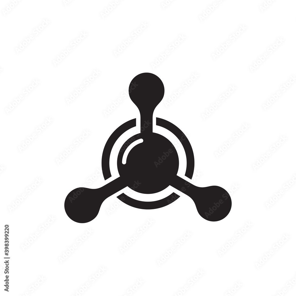 Atom molecule logo icon design template Atom molecule logo icon design template