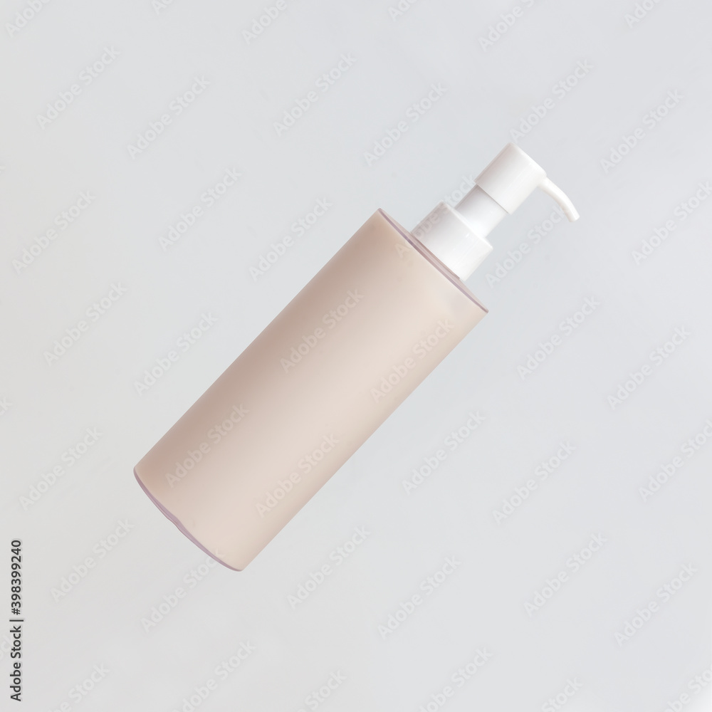 Layout cosmetic bottle isolated on a white background Layout cosmetic bottle isolated on a white background