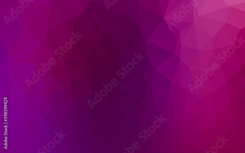 Light Purple vector shining triangular pattern. A completely new color illustration in a vague style. Triangular pattern for your business design.