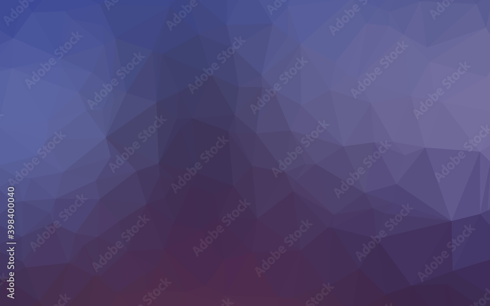Dark Purple vector shining triangular template. A completely new color illustration in a vague style. Completely new design for your business.