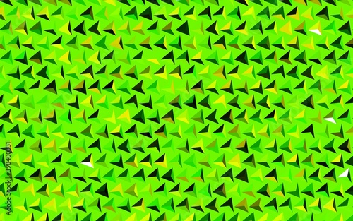 Dark Green, Yellow vector pattern with polygonal style.