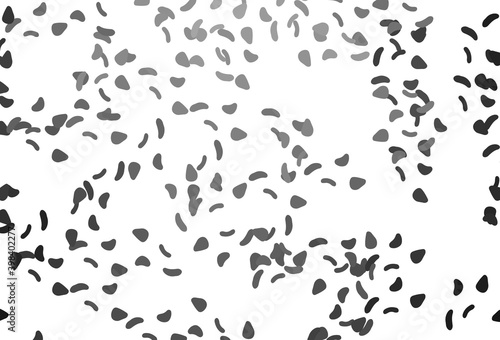 Light Silver, Gray vector pattern with chaotic shapes.