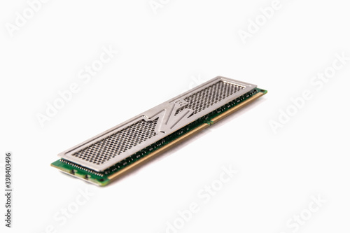 RAM for PC, isolated on white. Memory module