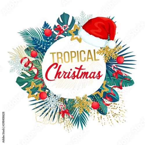 Christmas round banner