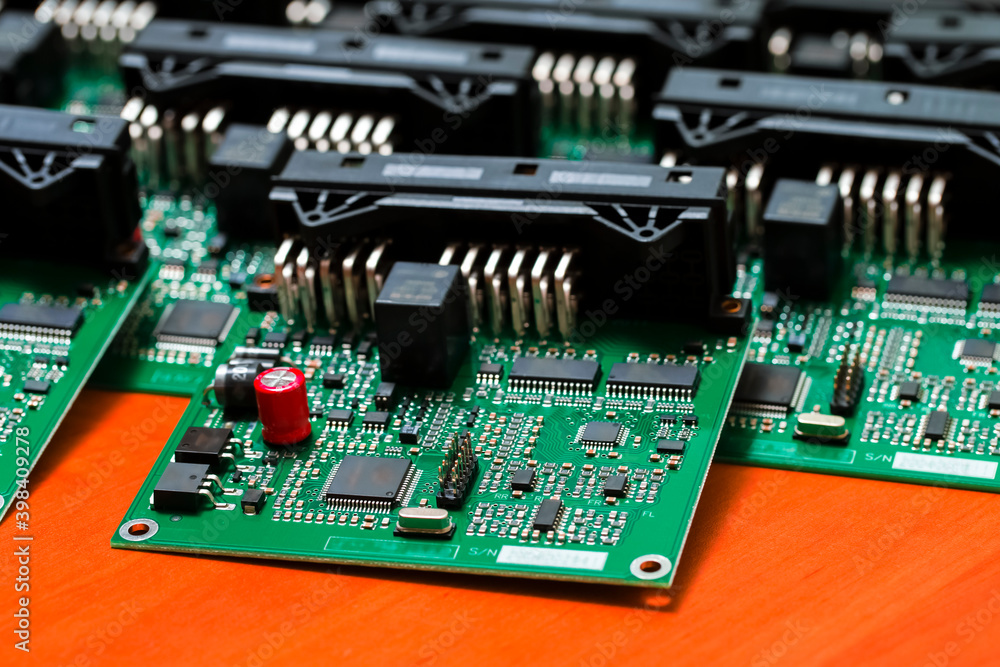 Batch of Ready to Use Printed Circuit Boards with Surface Mounted Components. Batch of Ready to Use Printed Circuit Boards with Surface Mounted Components.