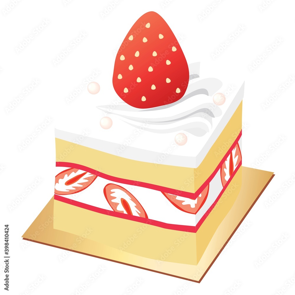 苺のショートケーキのイラスト Stock Vector Adobe Stock 苺のショートケーキのイラスト Stock Vector Adobe Stock