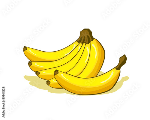 Banana nutritious fruits vector design. Summer fruit a healthy and sweet