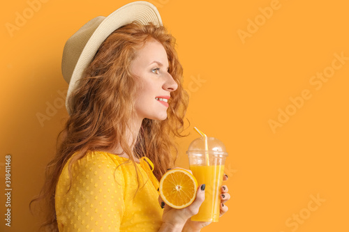 Beautiful young woman with ...