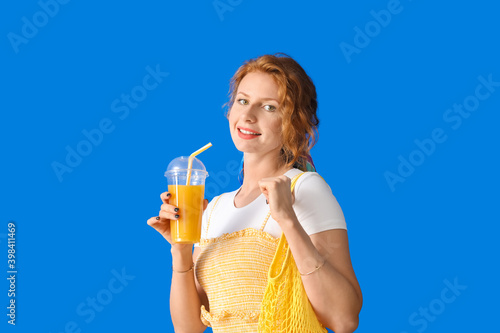 Beautiful young woman with ...