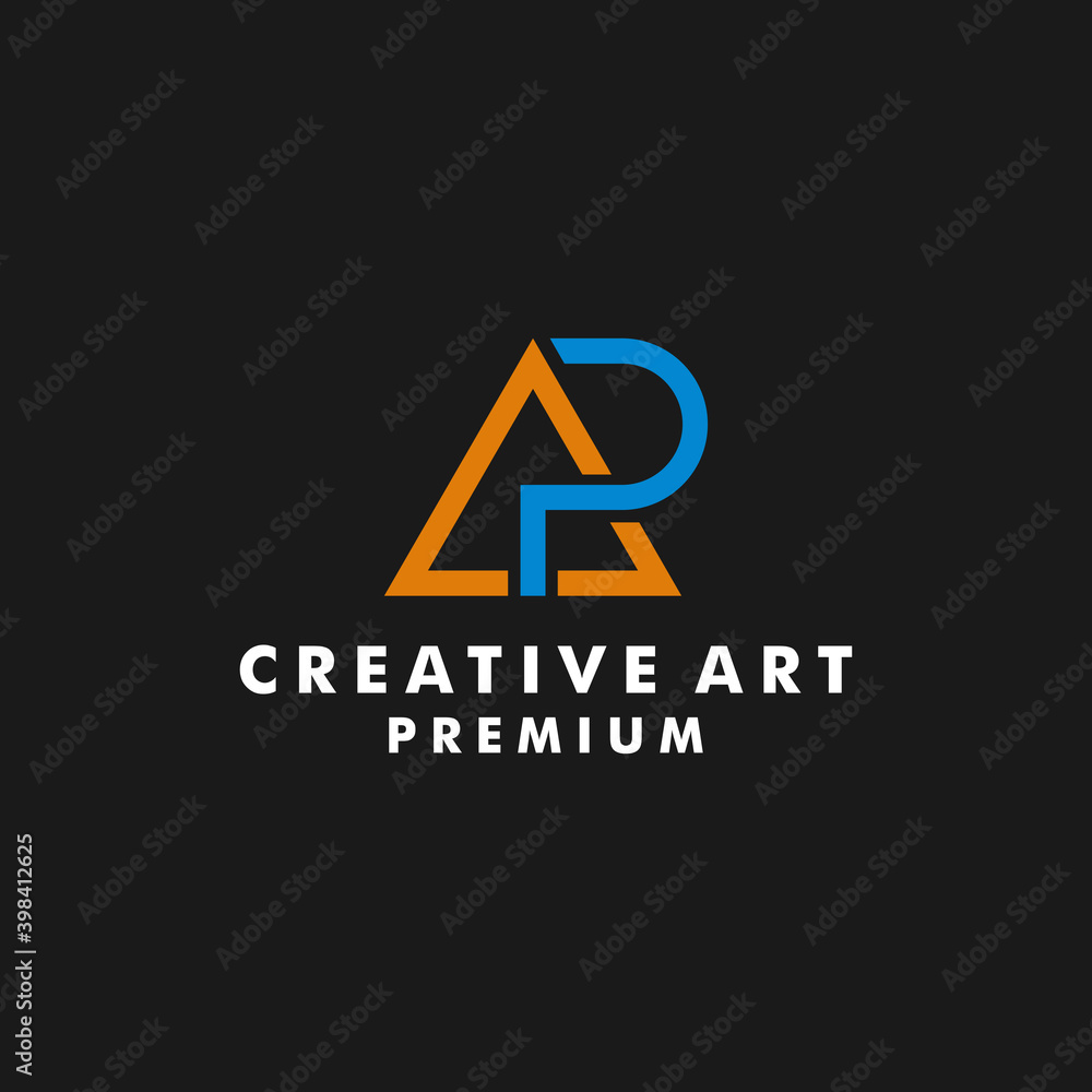 Letter AP logo design monogram vector Letter AP logo design monogram vector