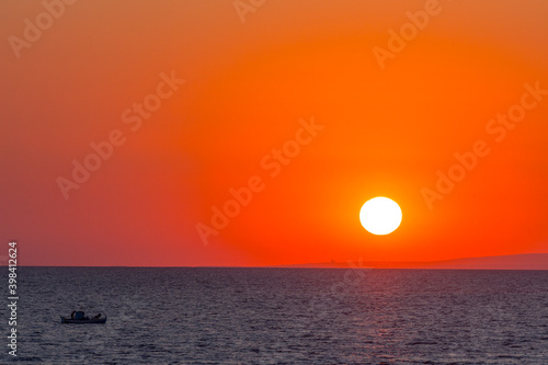 sunset in the sea © Zoran