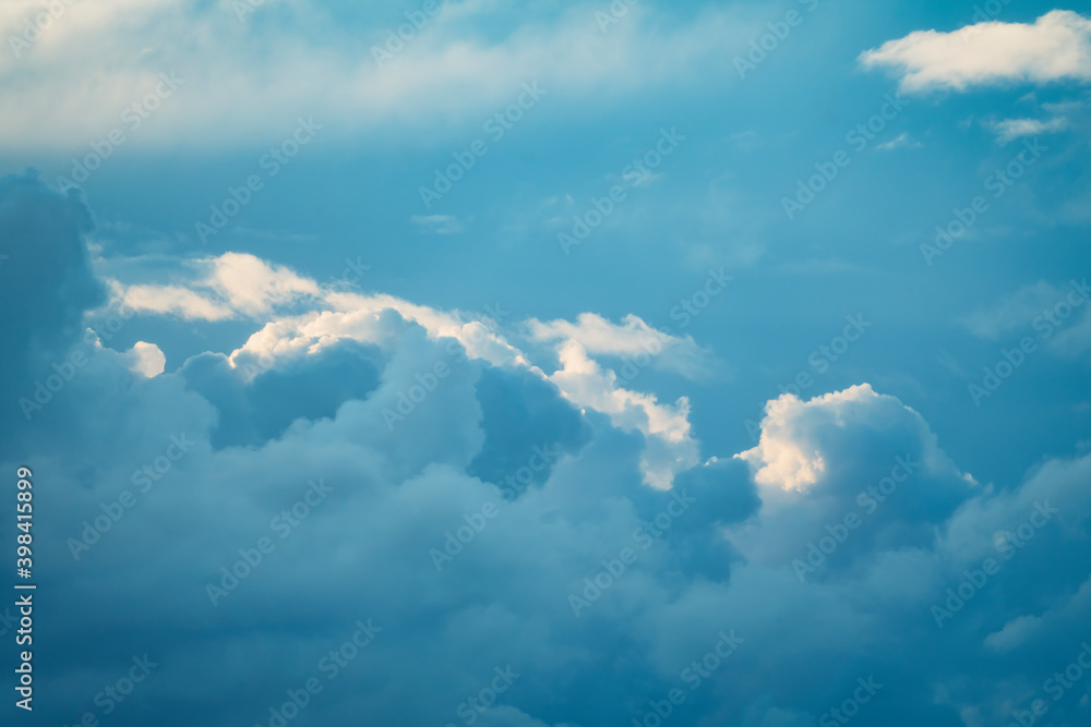 Thunderstorm cloud in the sky at sunset texture background. Thunderstorm cloud in the sky at sunset texture background.