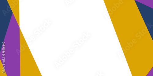 Business conference simple template invitation with orange yellow gold purple blue color and space for text. Geometric magazine conference or poster business meeting design banner