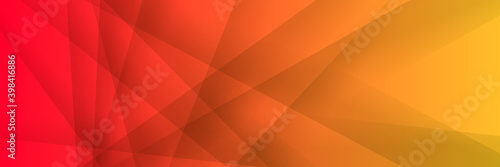 Simple modern red orange yellow abstract banner background with line stripes