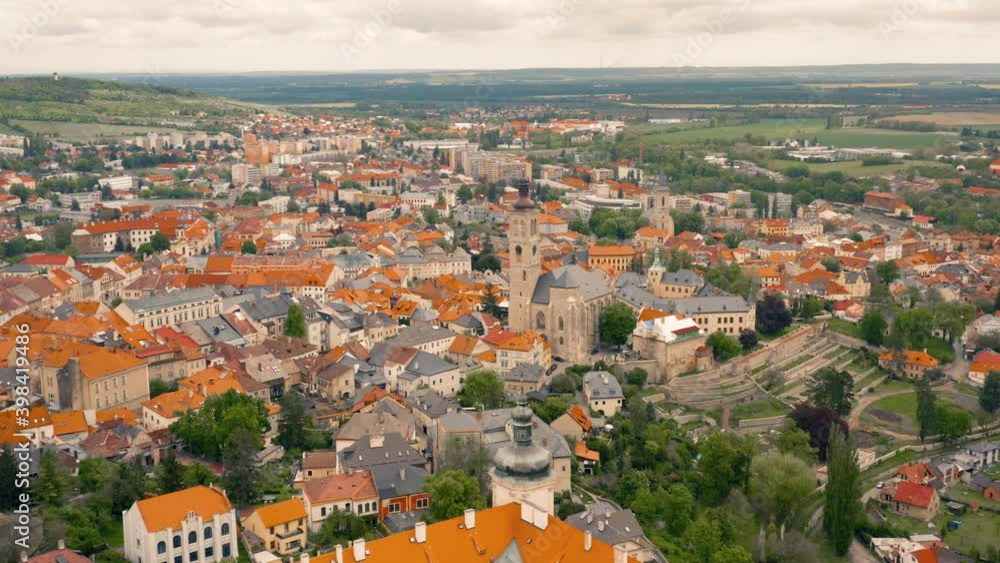 Aerial view of Kutna Hora, Czech Republic. It is a city east of Prague in Czech Republic Aerial view of Kutna Hora, Czech Republic. It is a city east of Prague in Czech Republic